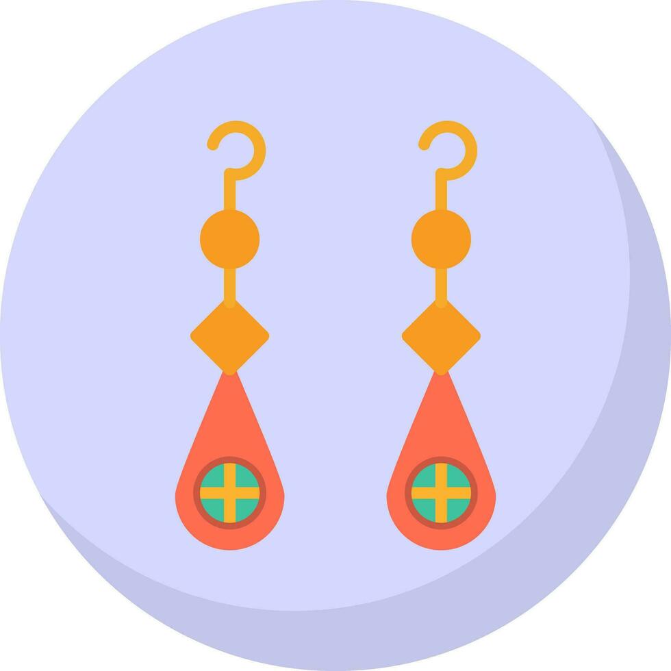 Earrings Vector Icon Design