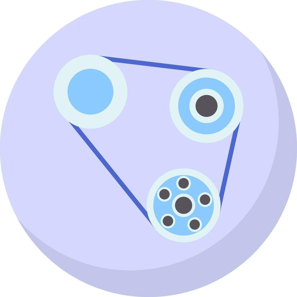 Timing belt Vector Icon Design