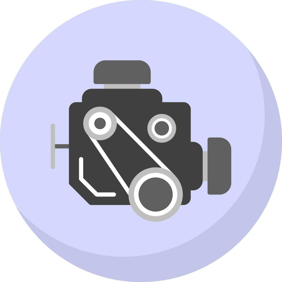 Car engine Vector Icon Design