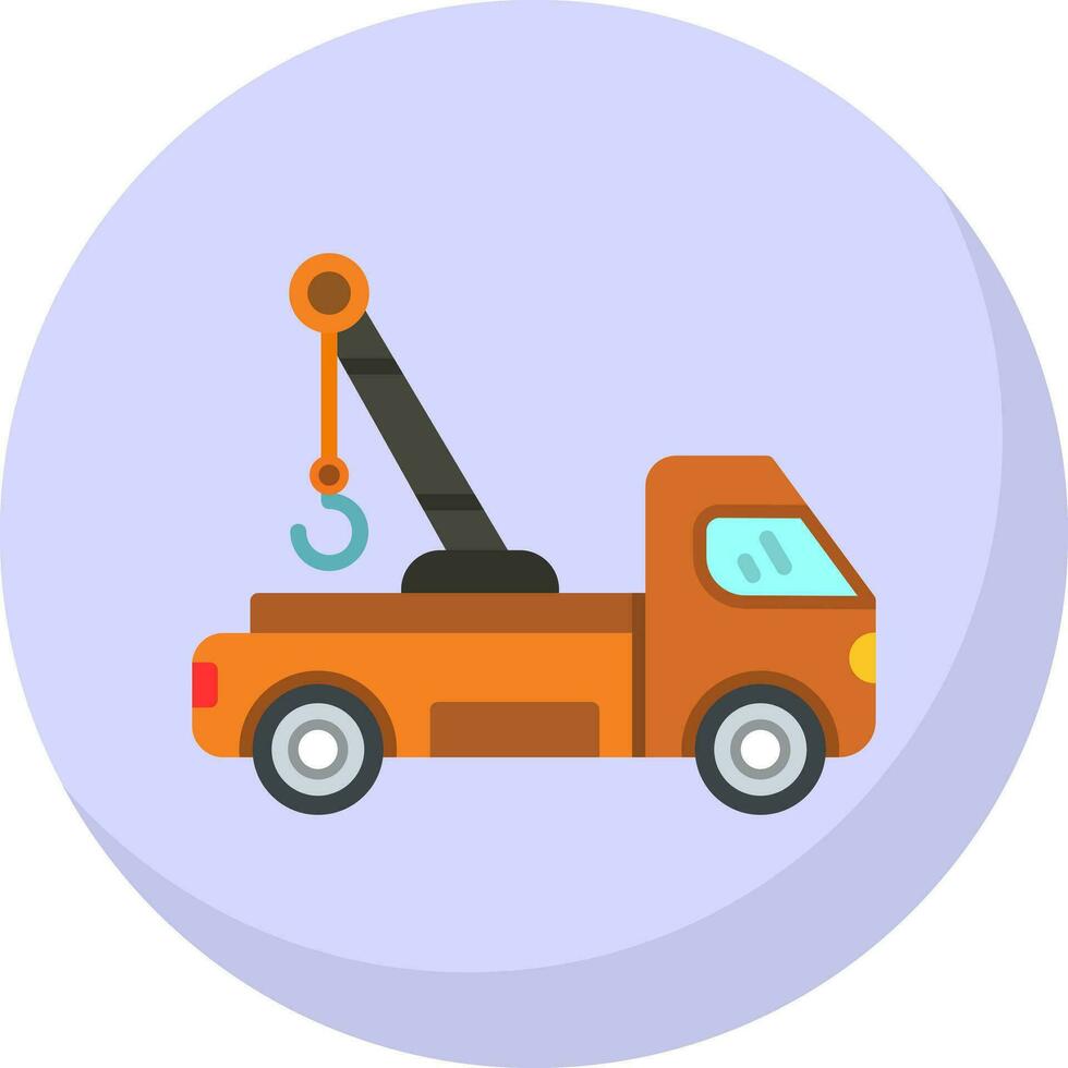 Tow truck Vector Icon Design