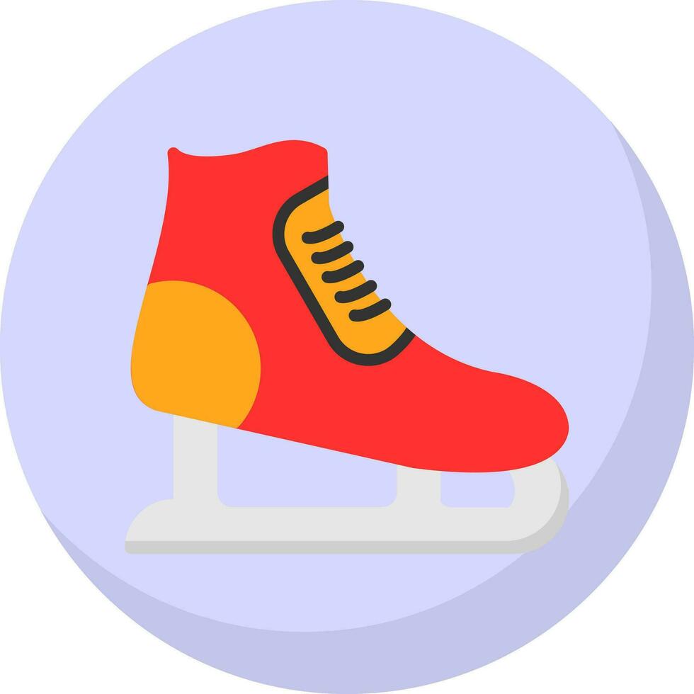 Ice skating Vector Icon Design