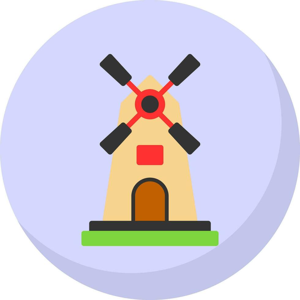 Windmill Vector Icon Design