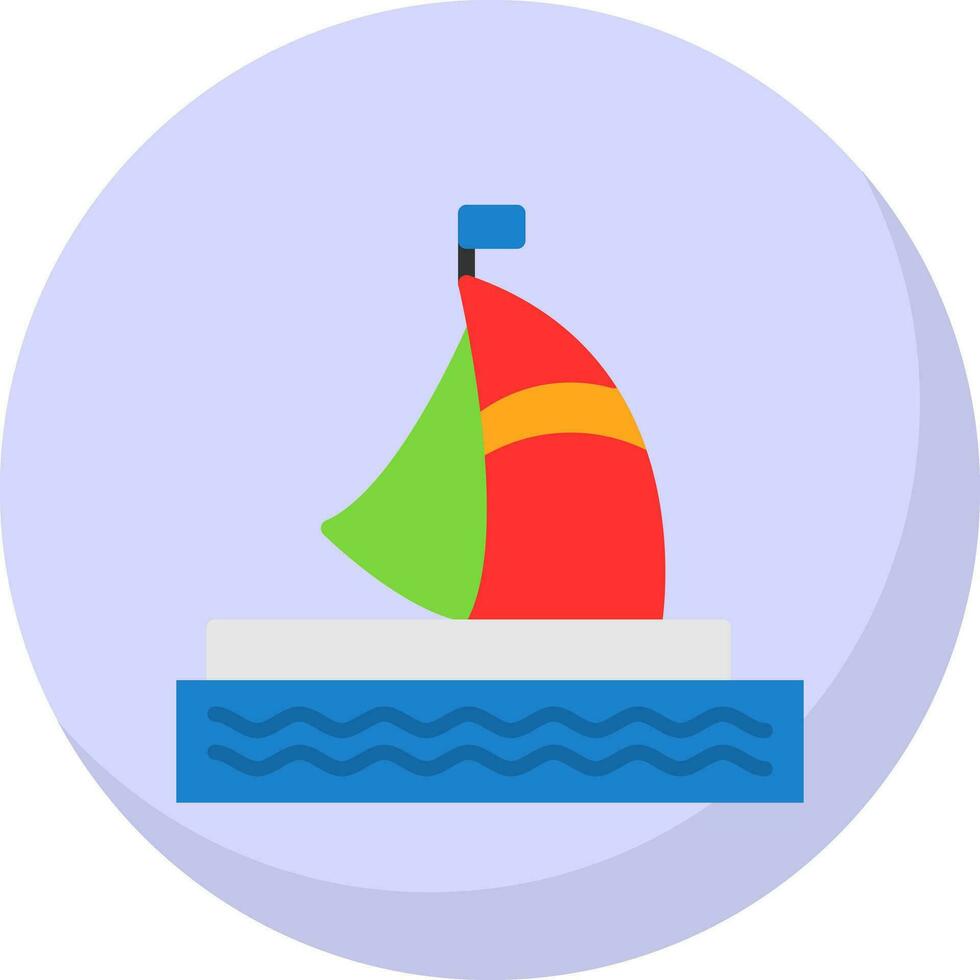 Houseboat Vector Icon Design