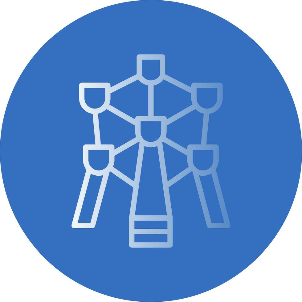 Atomium Vector Icon Design