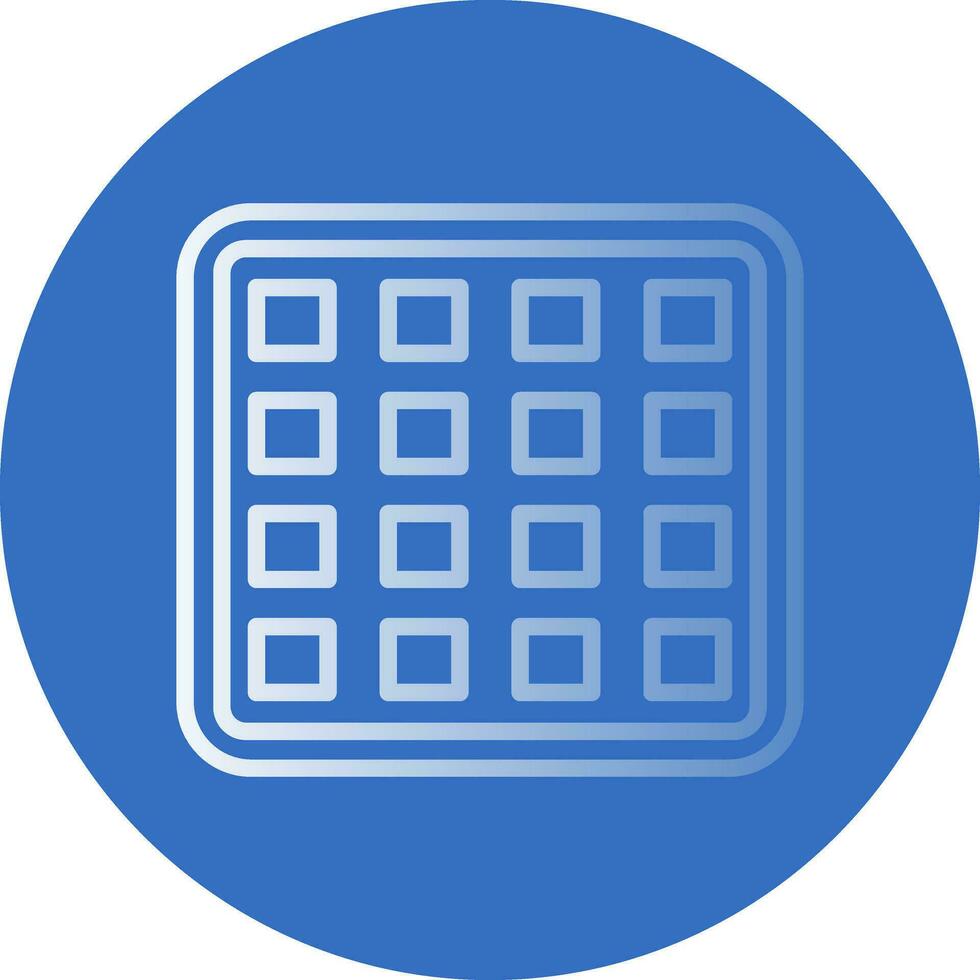 Waffle Vector Icon Design