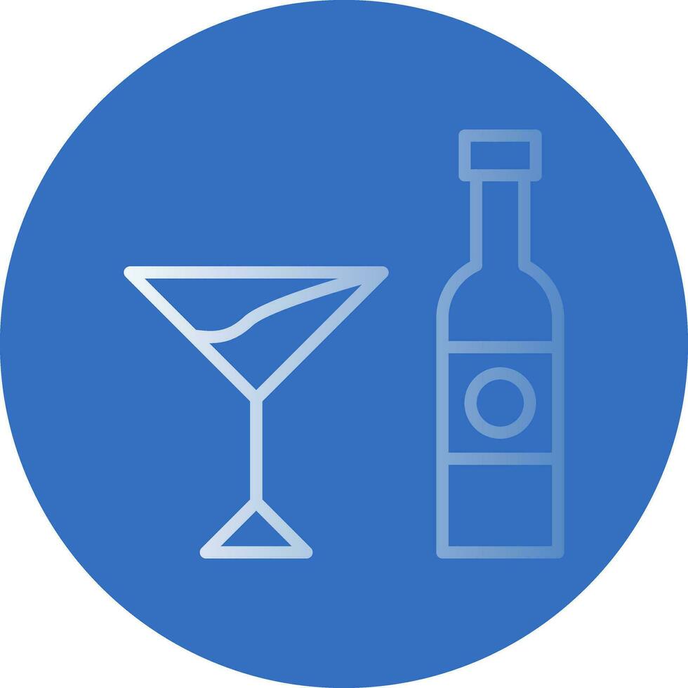 Alcoholic drink Vector Icon Design