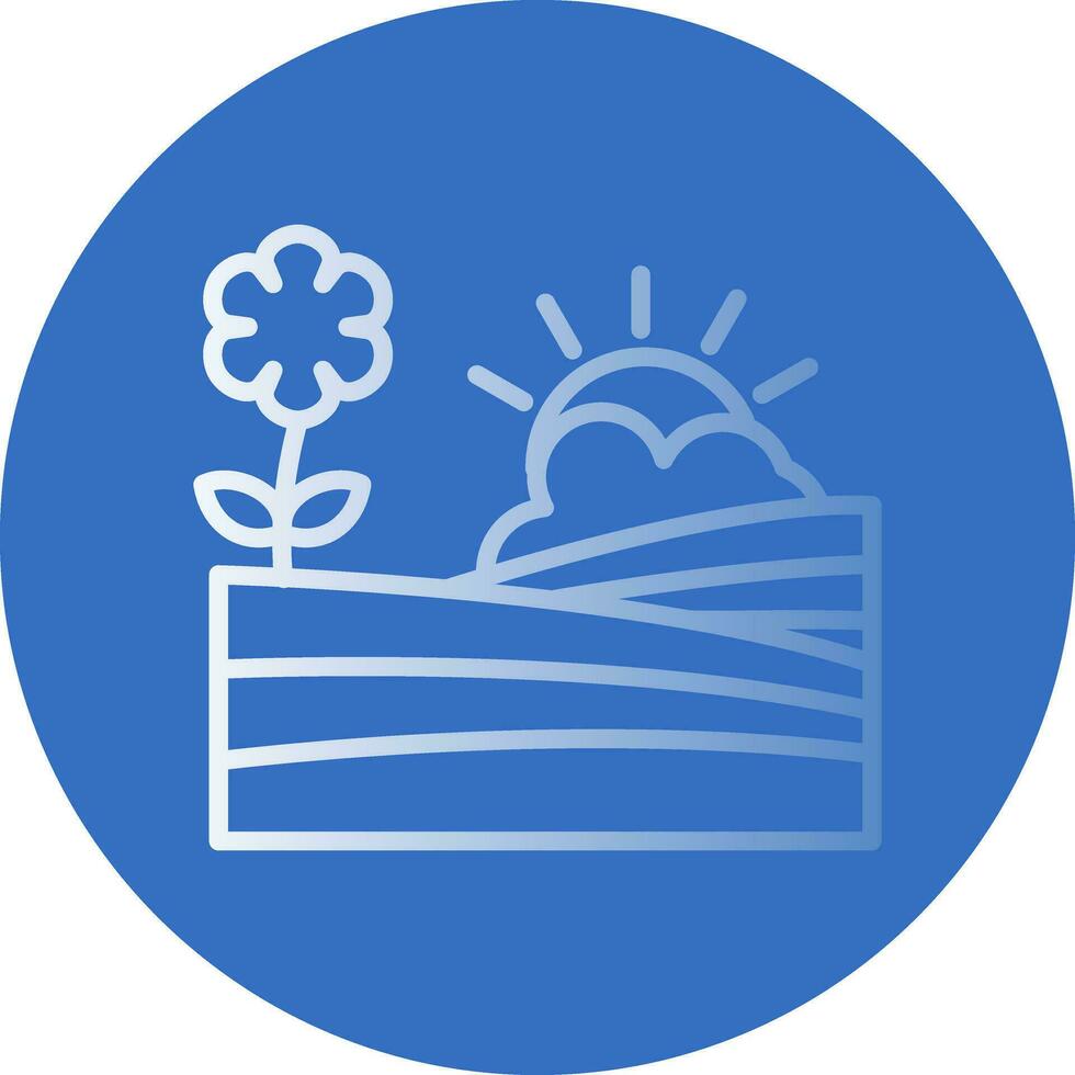 Field Vector Icon Design