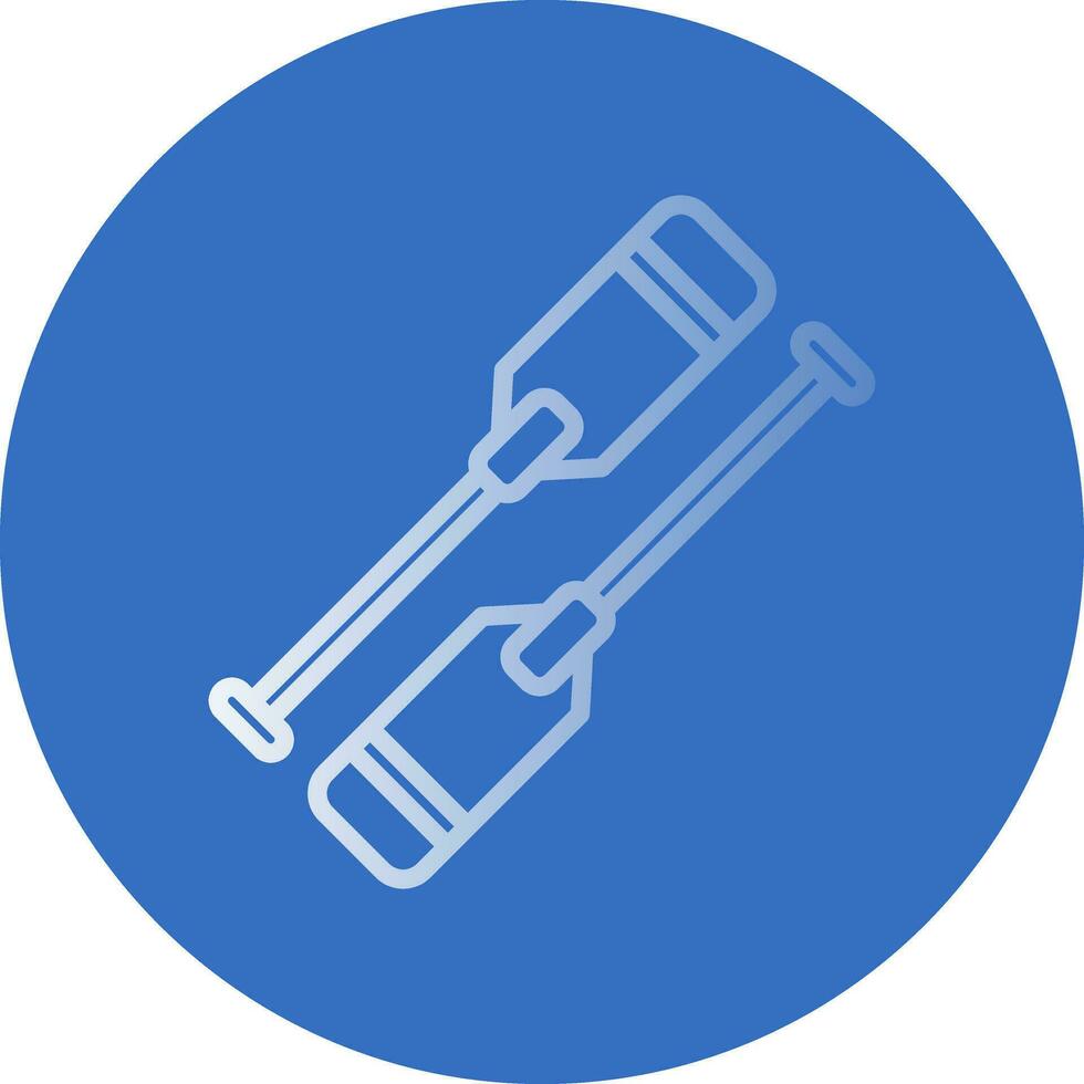 Oars Vector Icon Design