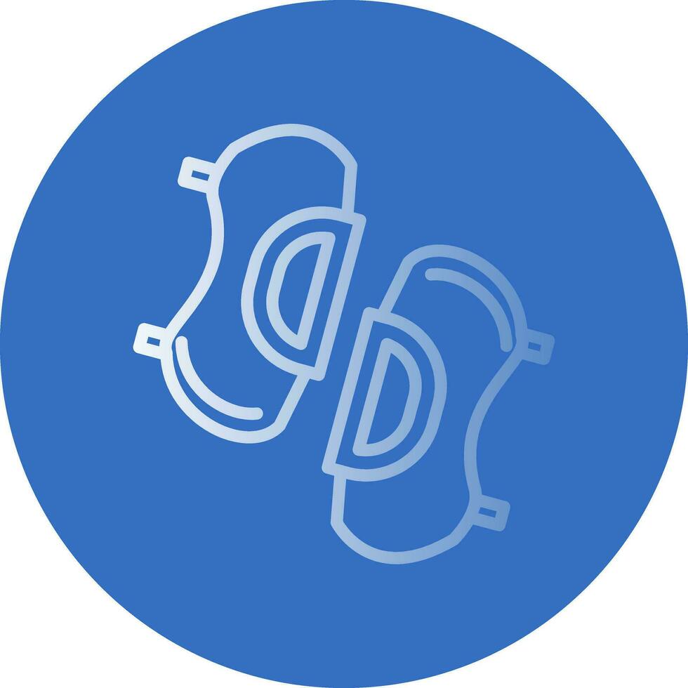 Knee pads Vector Icon Design
