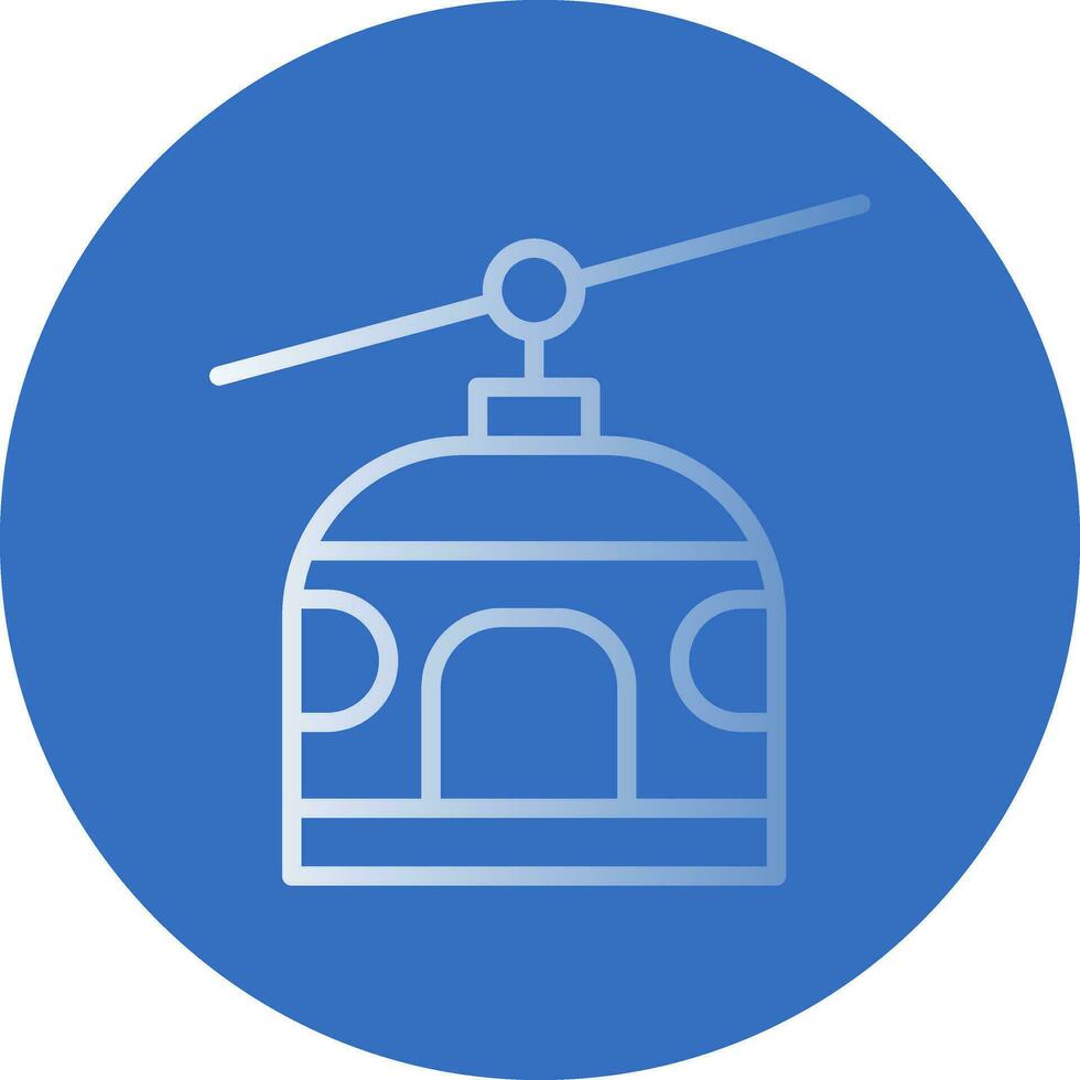 Chairlift Vector Icon Design