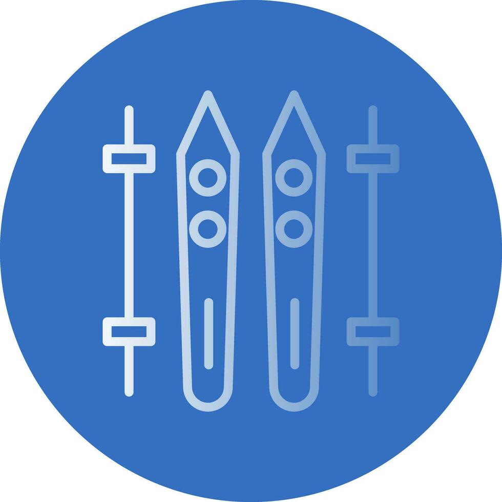 Ski Vector Icon Design