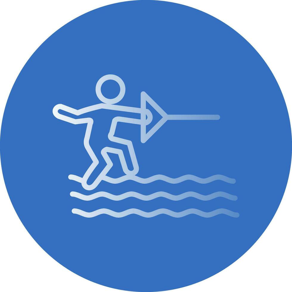 Water ski Vector Icon Design