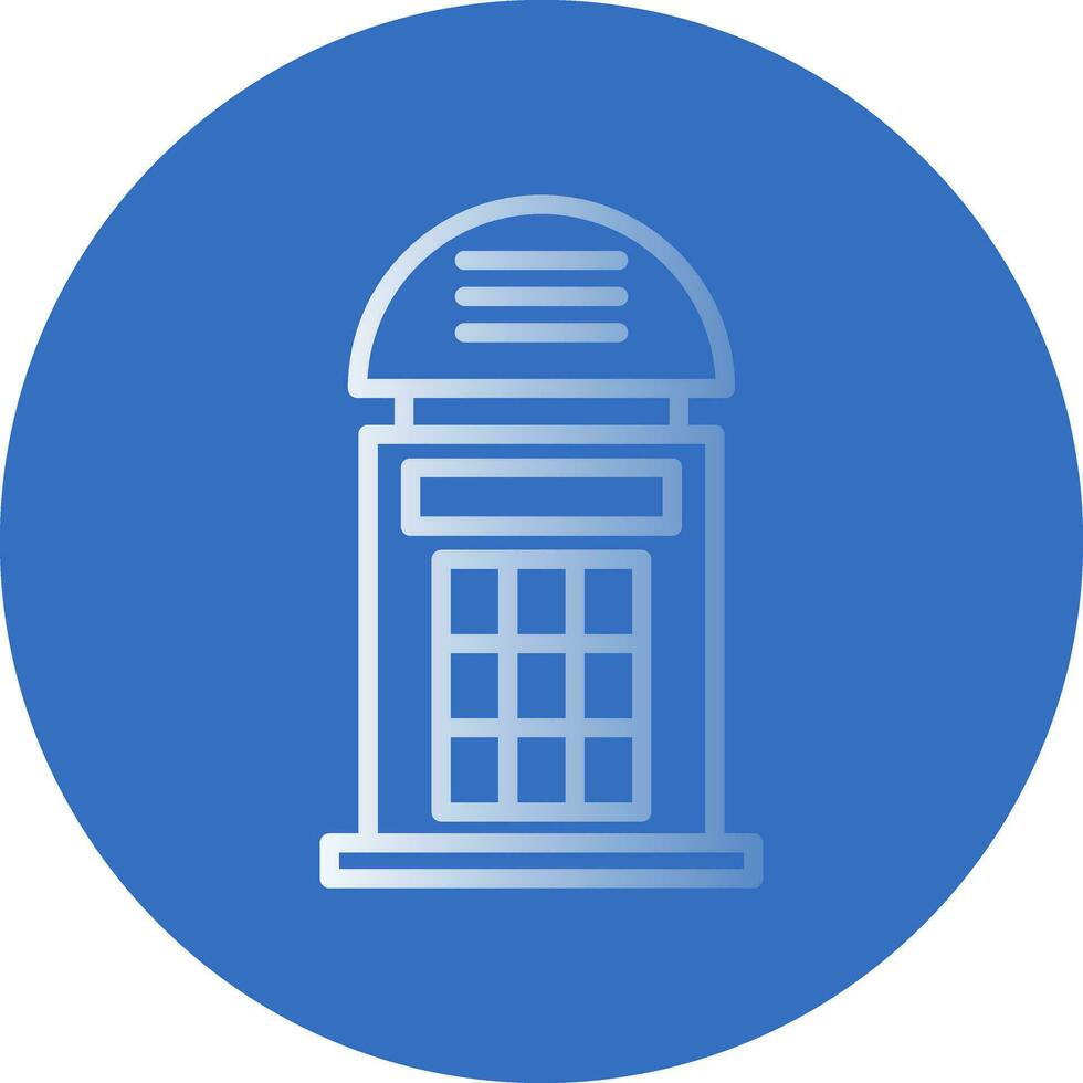 Phone booth Vector Icon Design