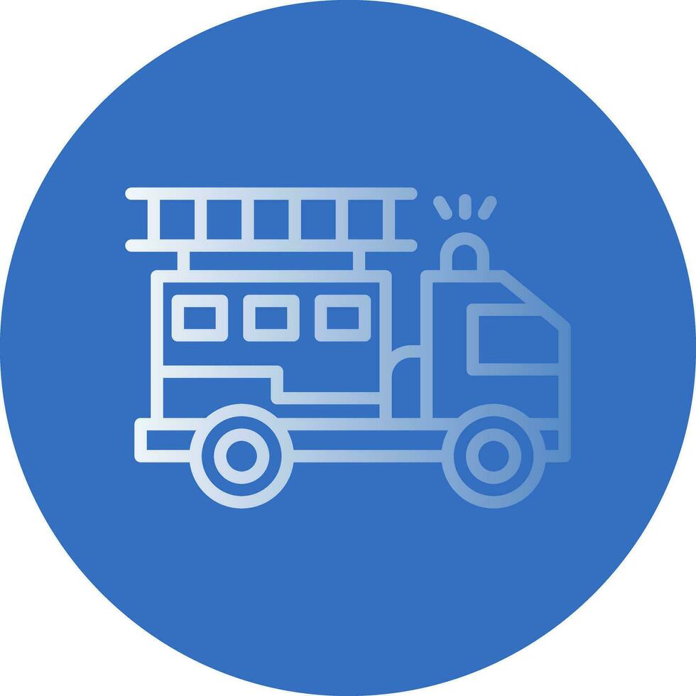 Firetruck Vector Icon Design