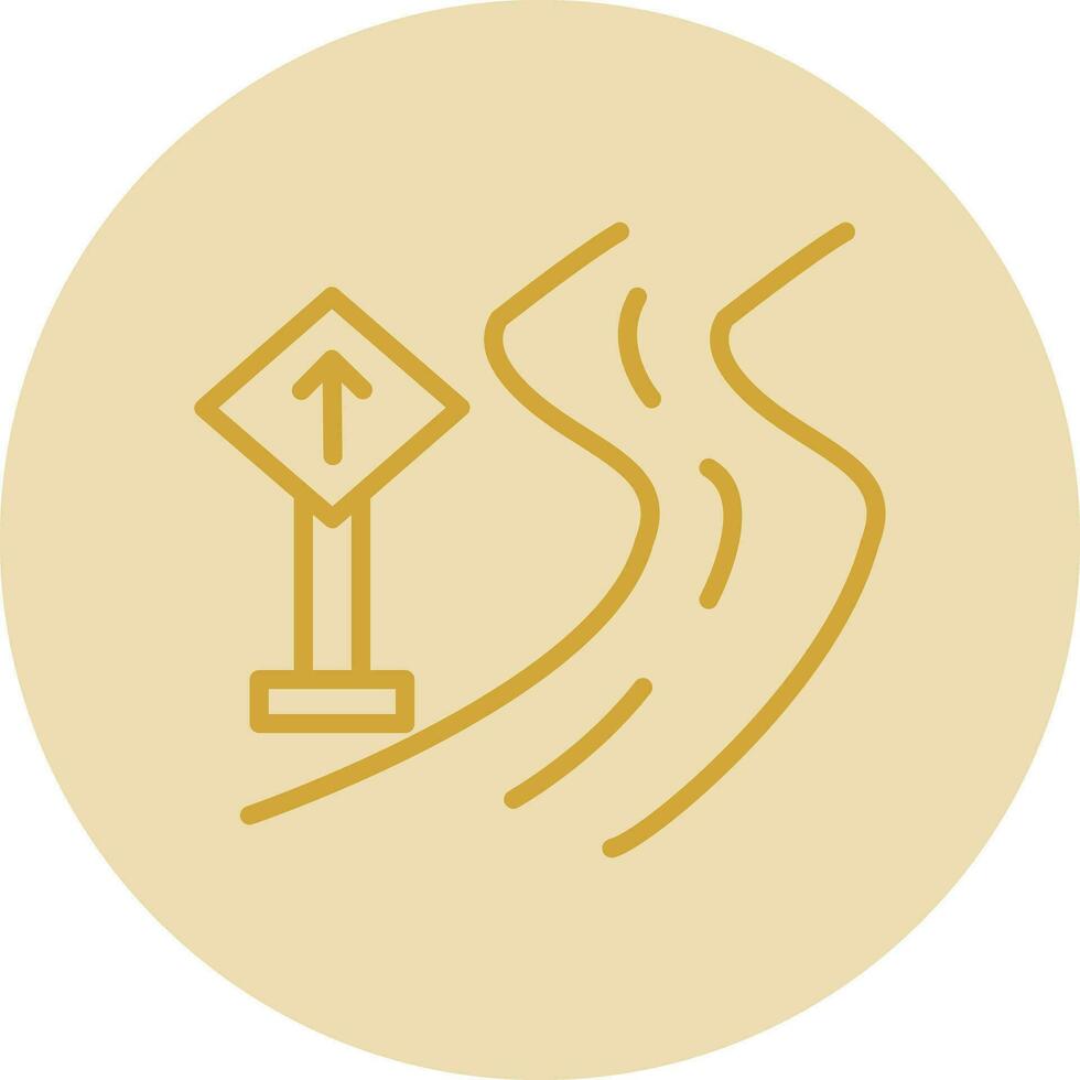 Road sign Vector Icon Design
