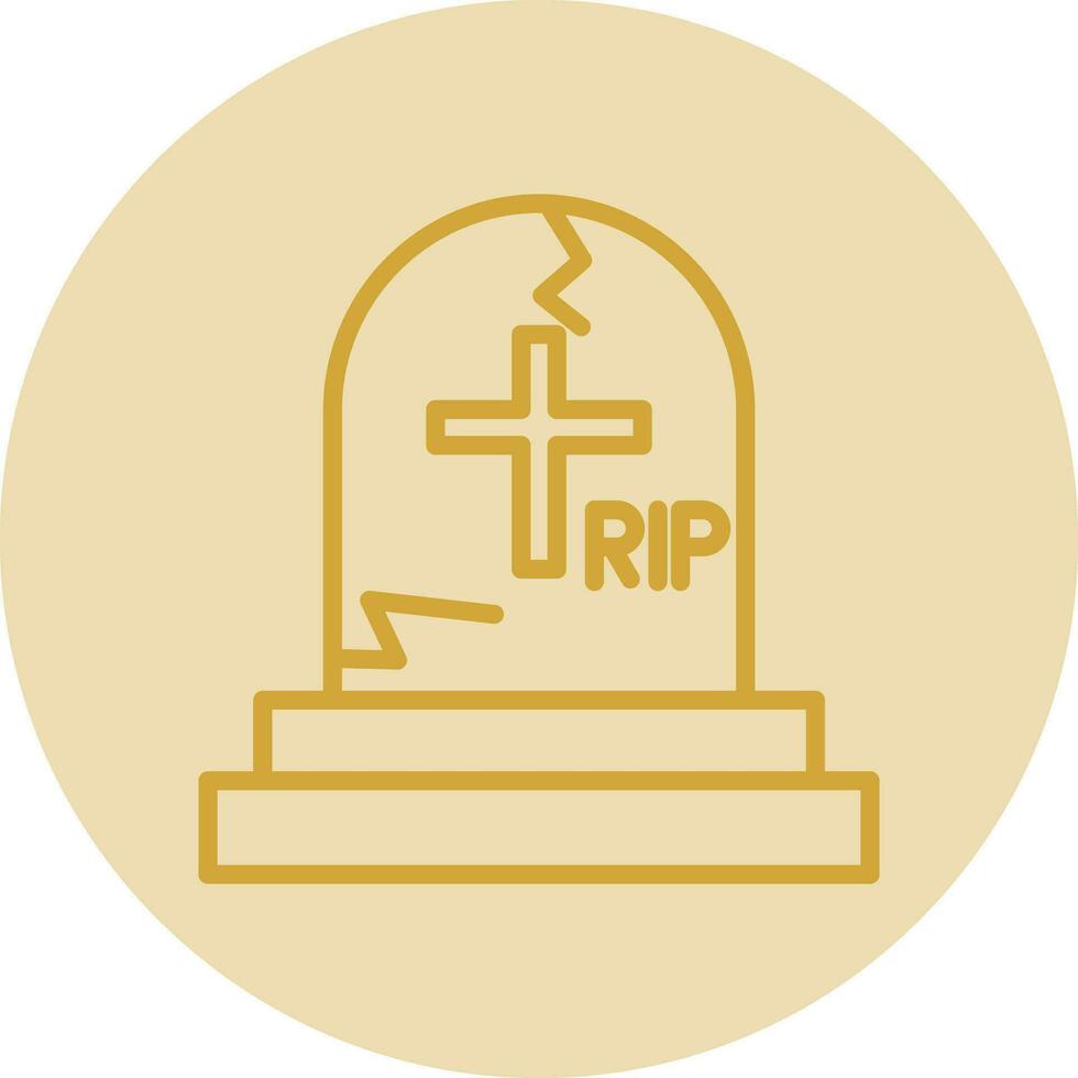 Cemetery Vector Icon Design