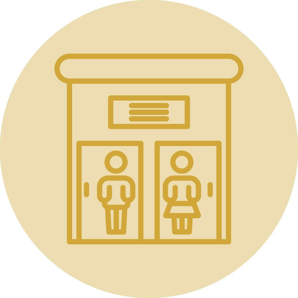 Public toilet Vector Icon Design