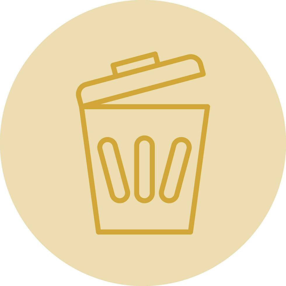 Trash can Vector Icon Design