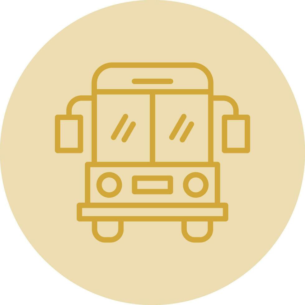 School bus Vector Icon Design