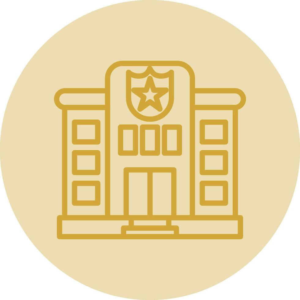 Police station Vector Icon Design