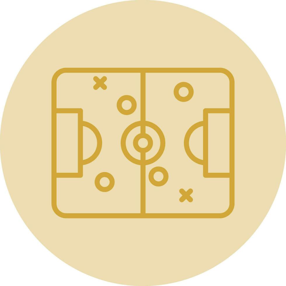 diseño de icono de vector de campo de fútbol