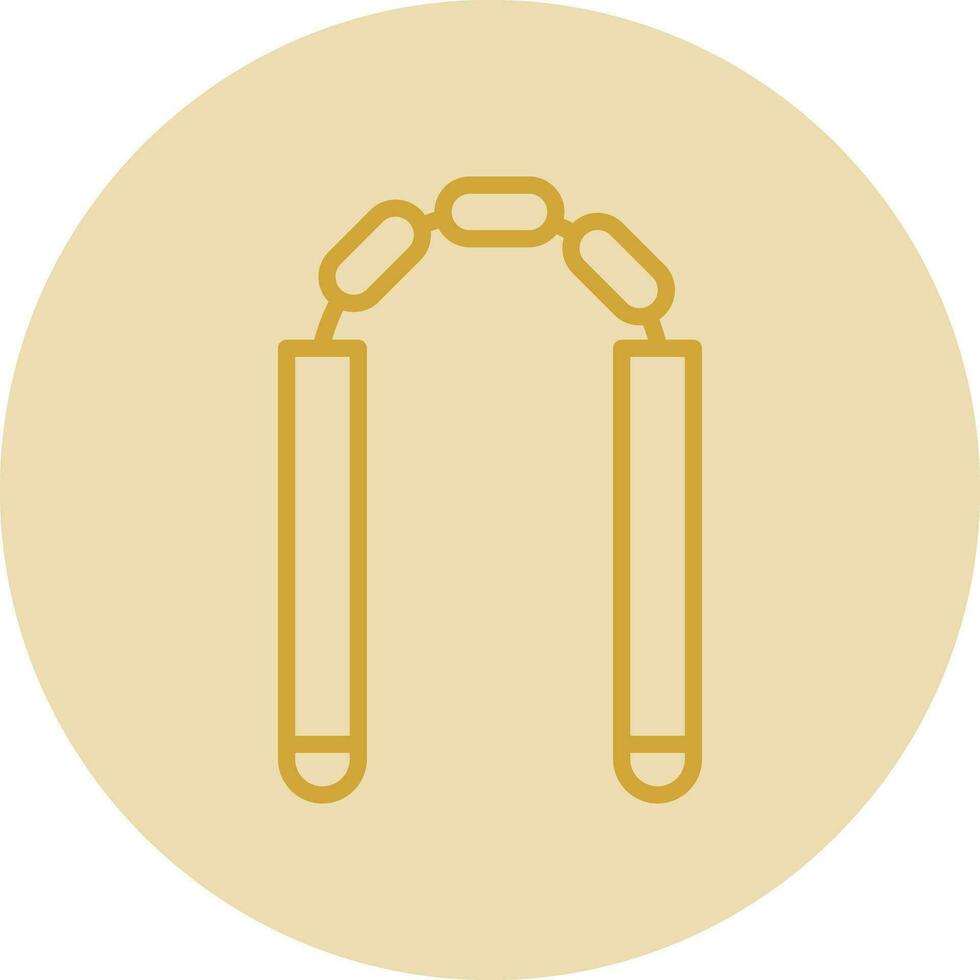 Nunchaku Vector Icon Design