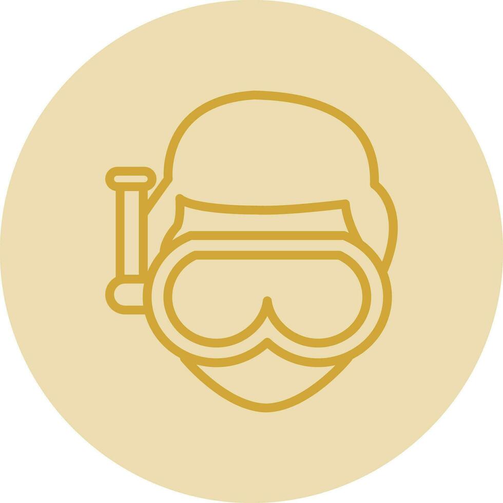 diseño de icono de vector de buceo