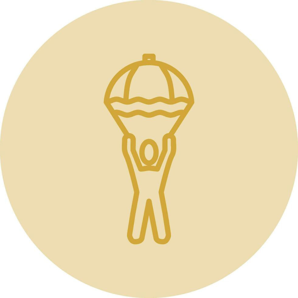 Skydiving Vector Icon Design