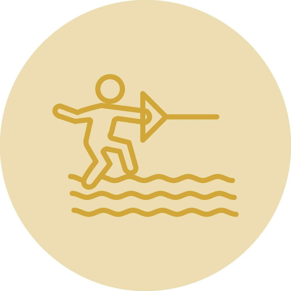 Water ski Vector Icon Design