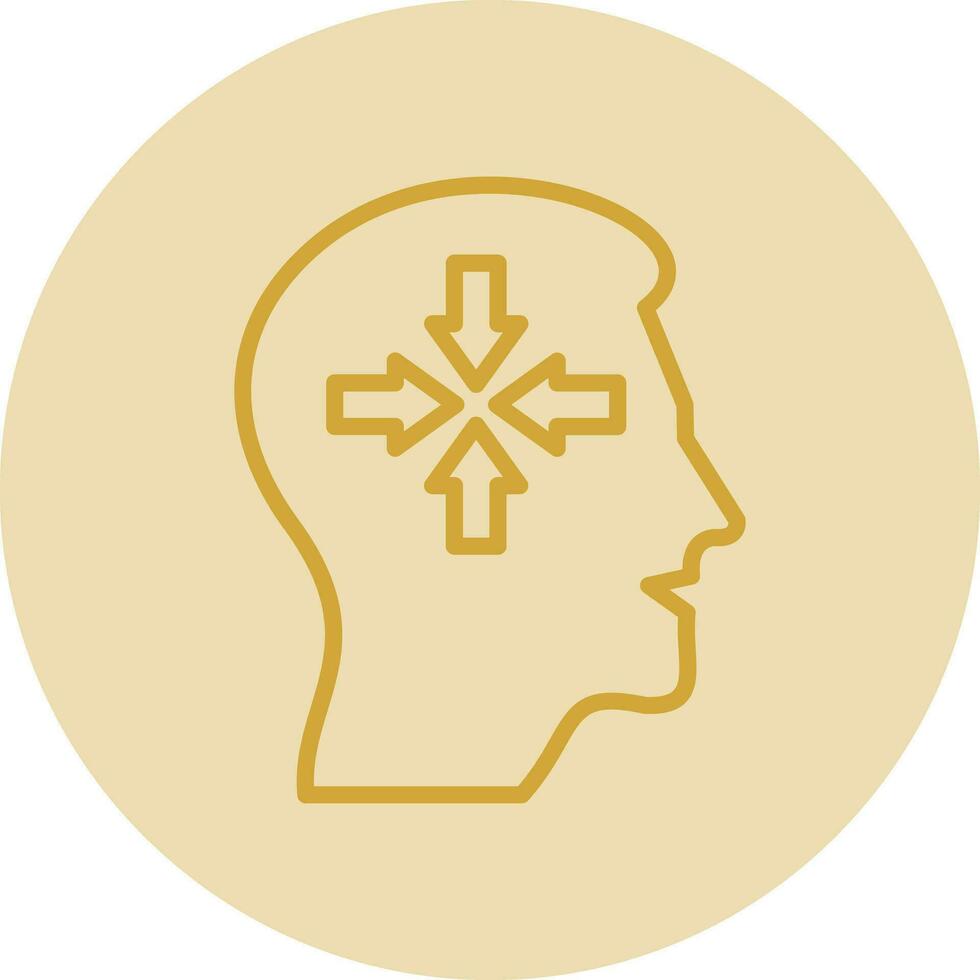 Decreased concentration Vector Icon Design