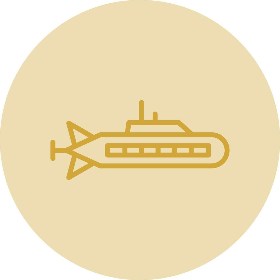 Submarine Vector Icon Design