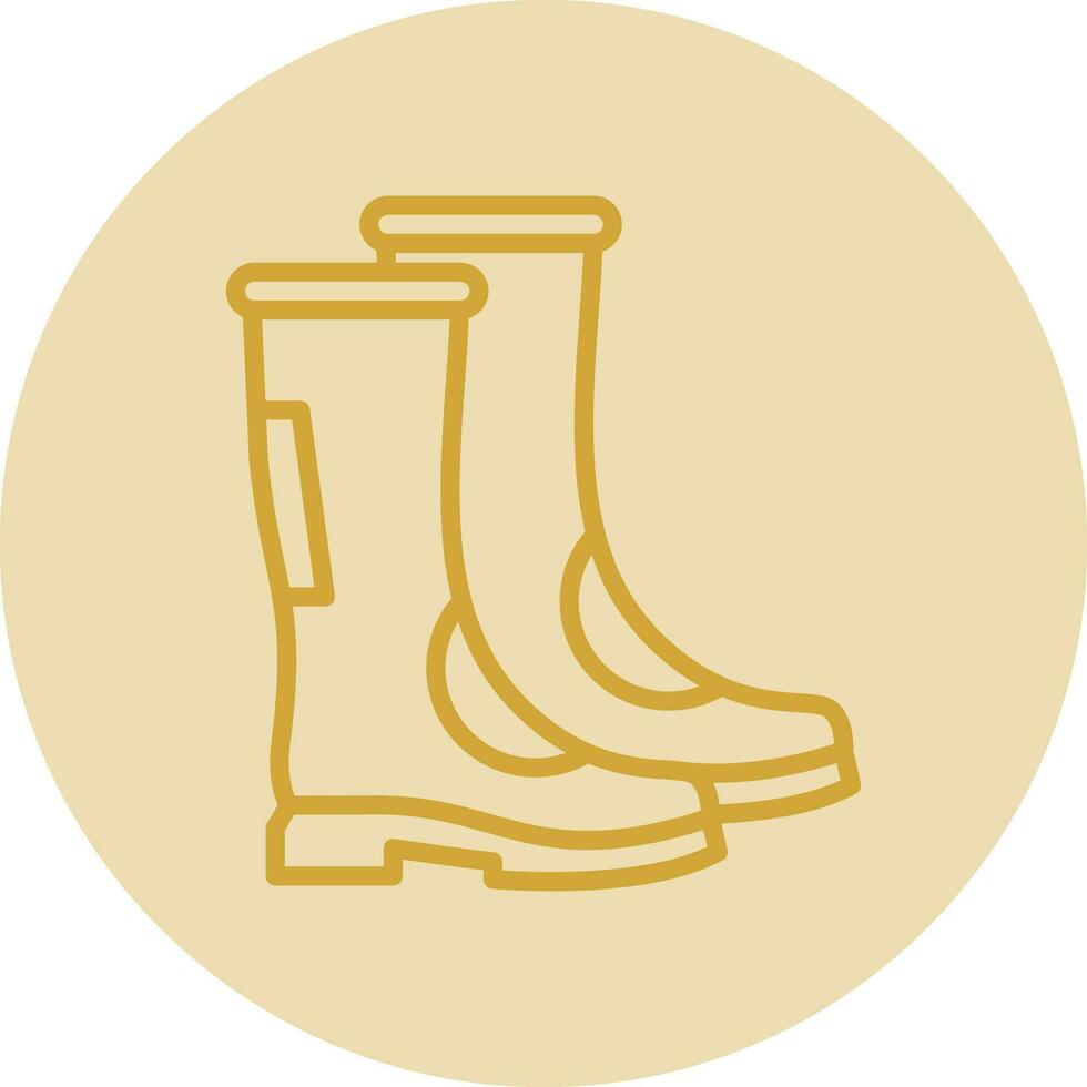 diseño de icono de vector de botas