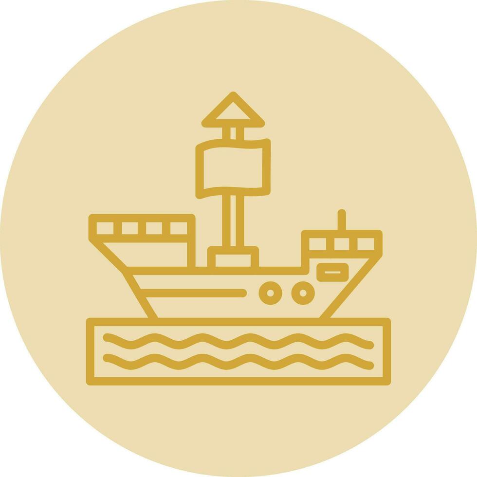 Pirate ship Vector Icon Design