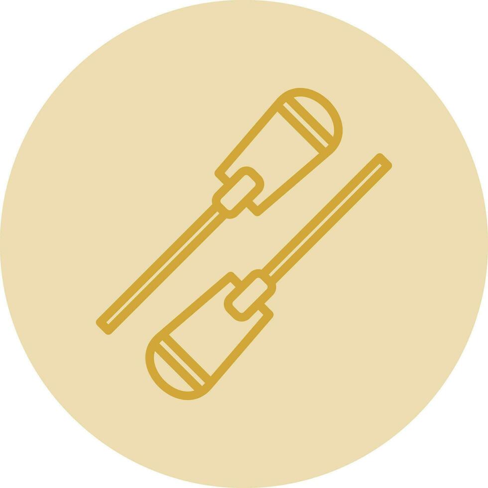 Oar Vector Icon Design