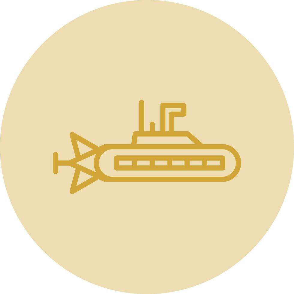 Submarine Vector Icon Design