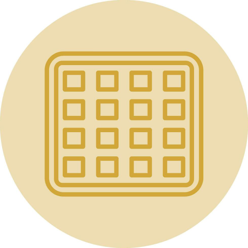 Waffle Vector Icon Design