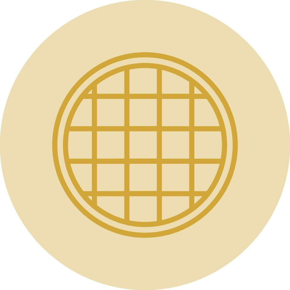Waffle Vector Icon Design