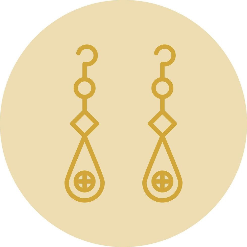 Earrings Vector Icon Design