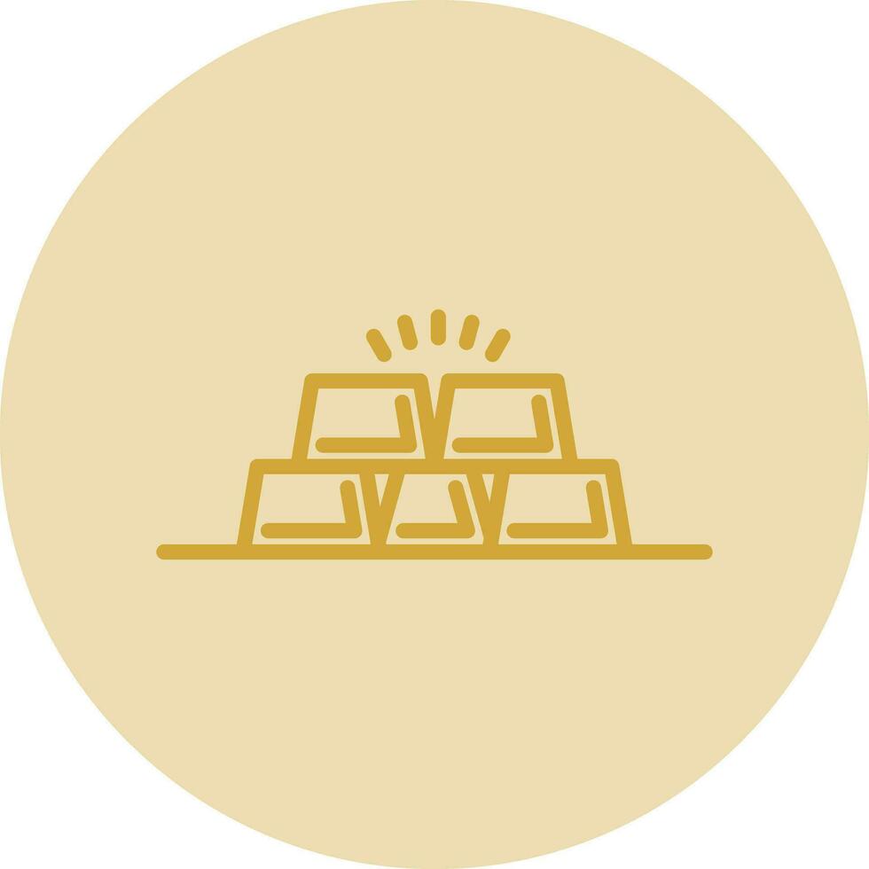 oro bar vector icono diseño