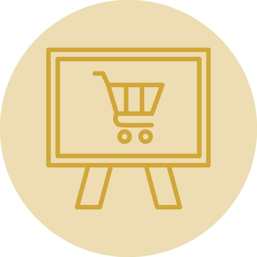 Online shopping Vector Icon Design