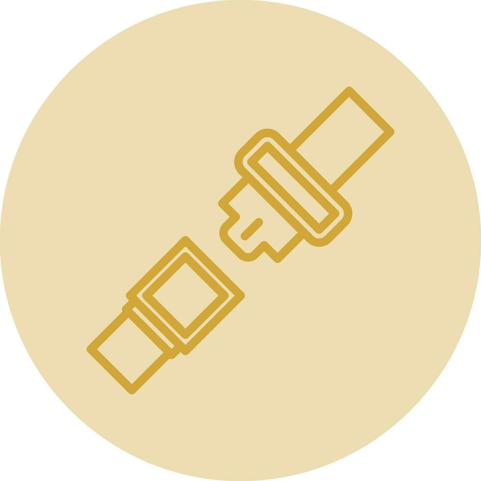 Seat belt Vector Icon Design