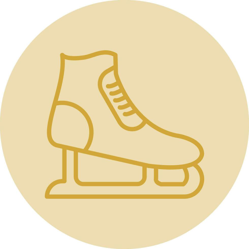 Ice skating Vector Icon Design