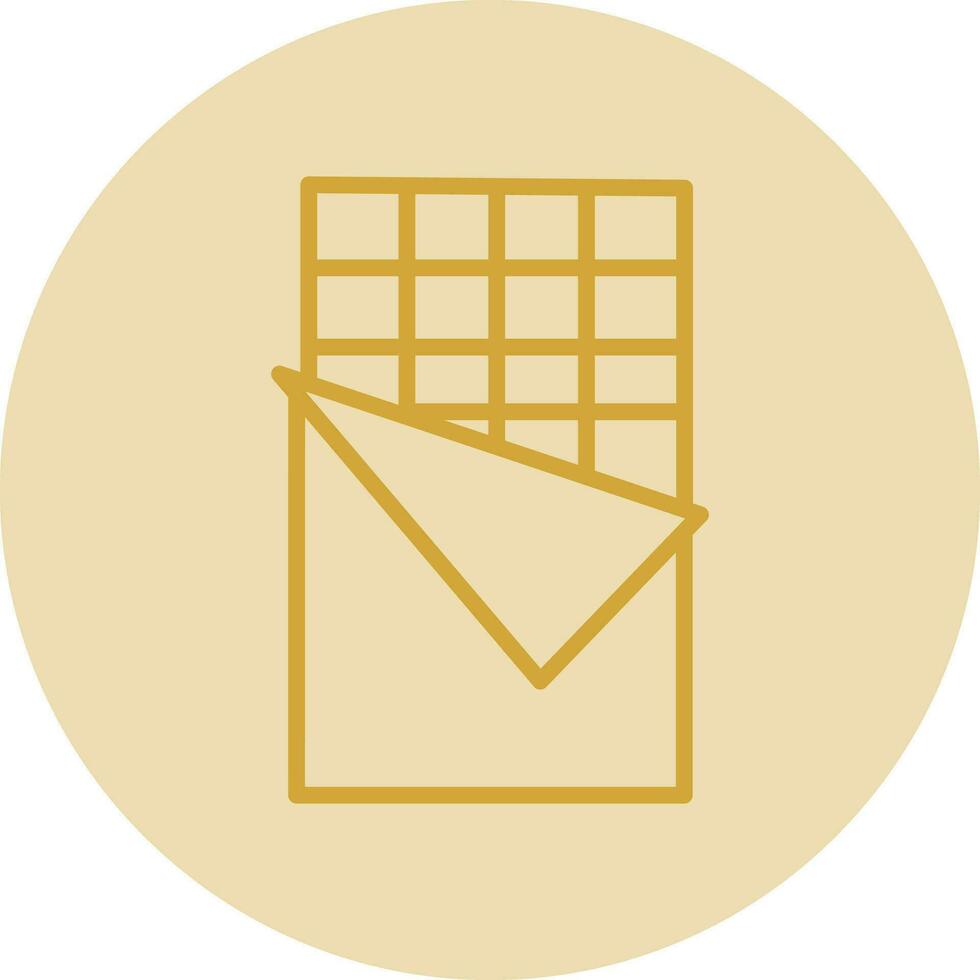 Chocolate bar Vector Icon Design