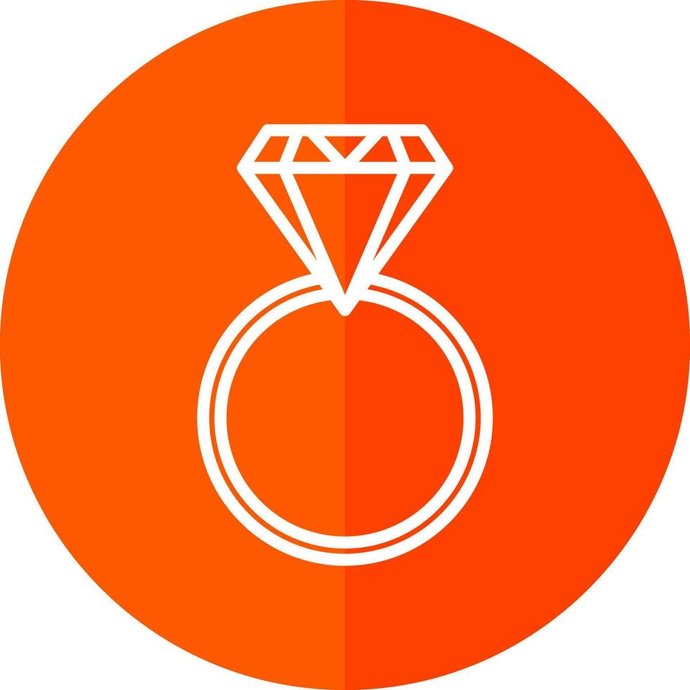 diseño de icono de vector de anillo de diamante