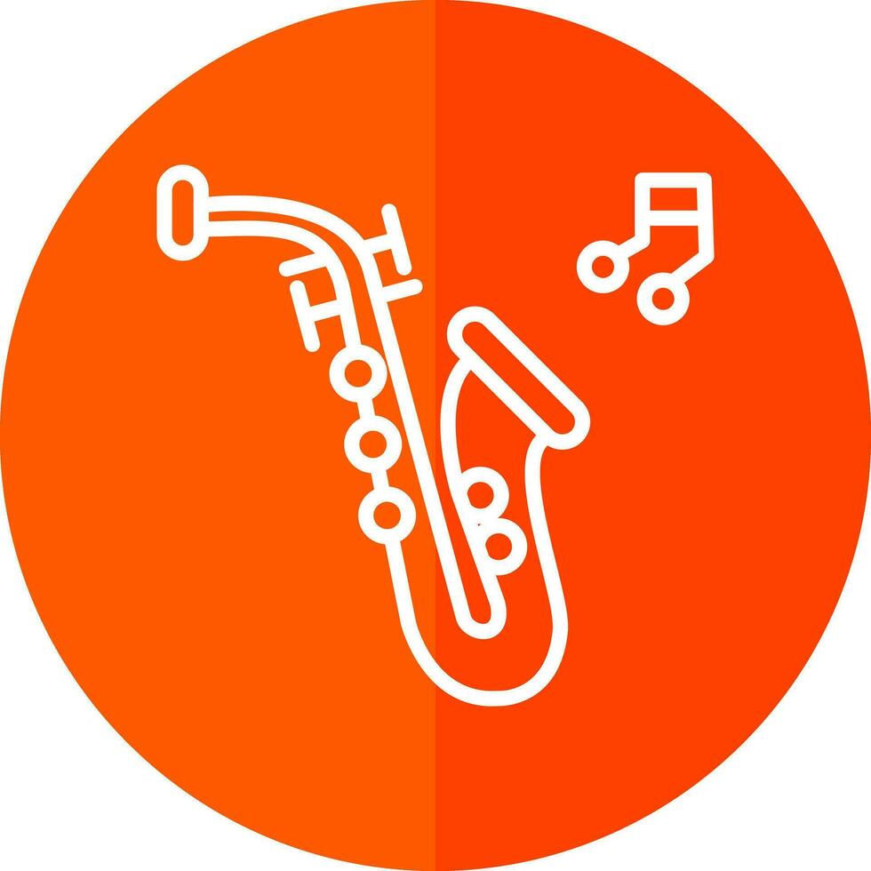 Saxophone Vector Icon Design