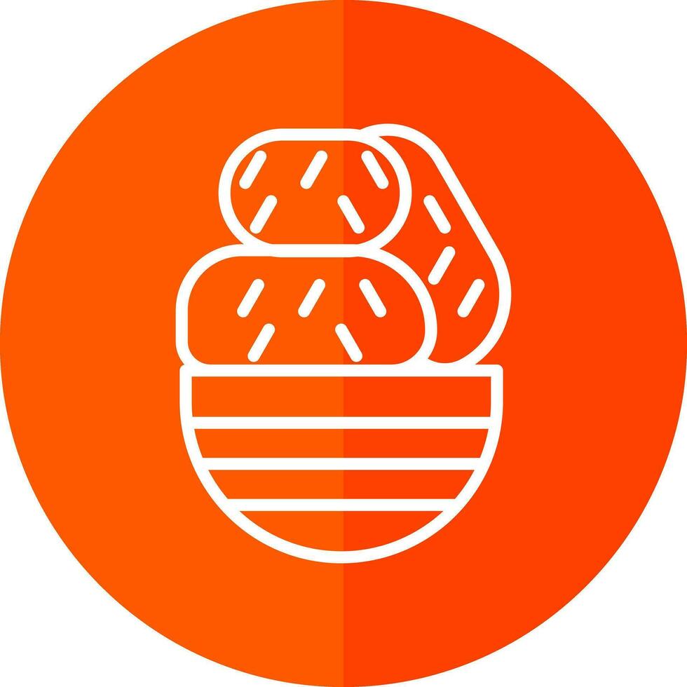 Croquette Vector Icon Design