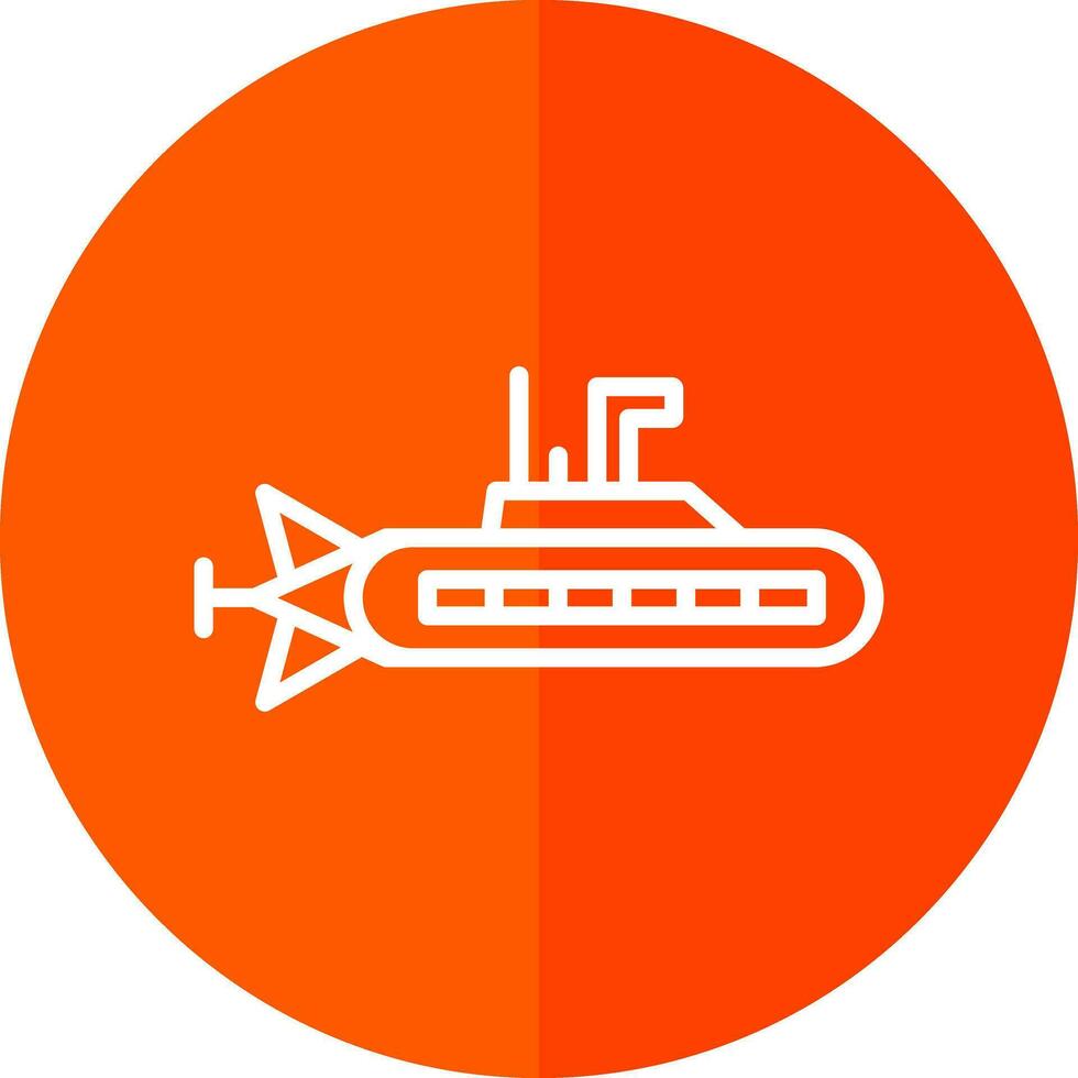 Submarine Vector Icon Design