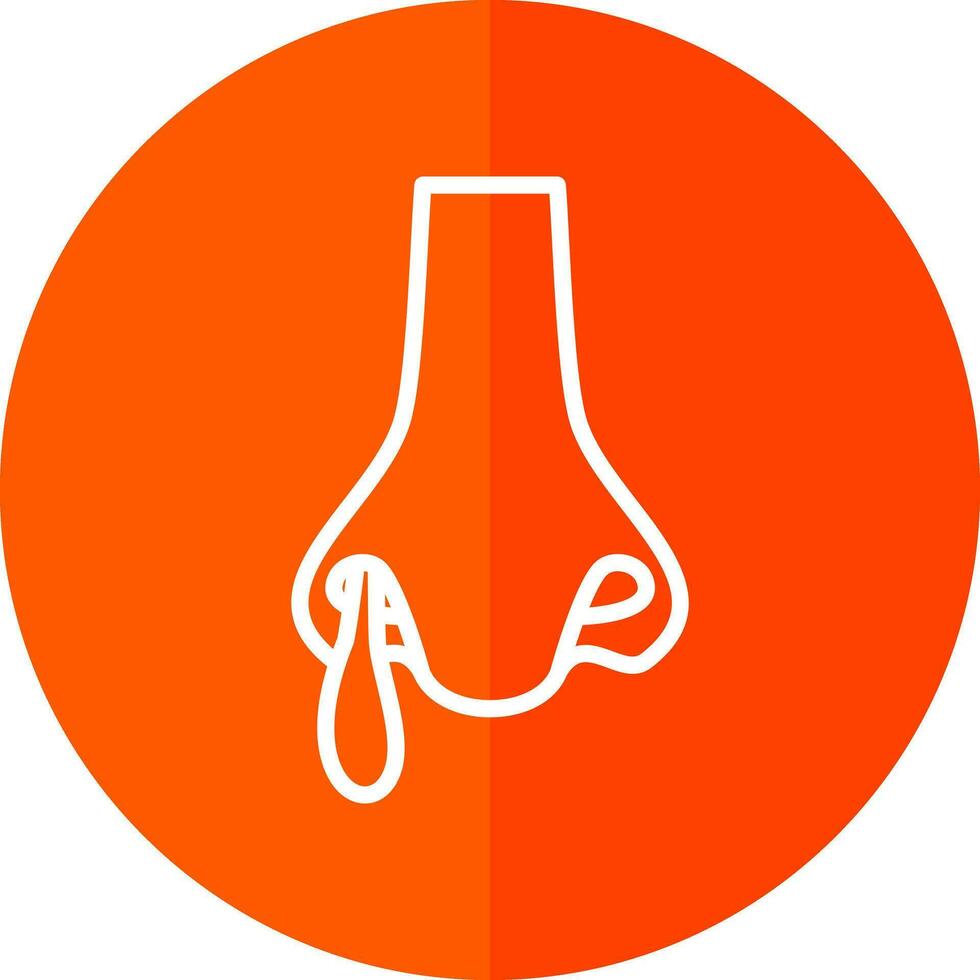 Runny nose Vector Icon Design