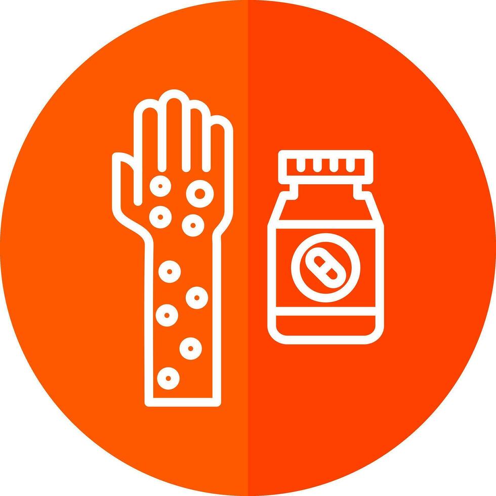 Drug allergy Vector Icon Design