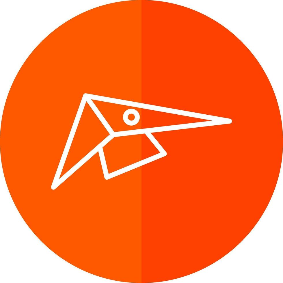 Hang gliding Vector Icon Design